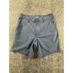 Huk Men's Shorts Size 28 Blue‎ Heather Stretch Fishing Performance Hybrid